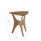 Table d'appoint triangulaire en bois INK IVY Blaze