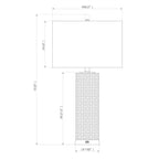 Ensemble de lampes de table USB en céramique