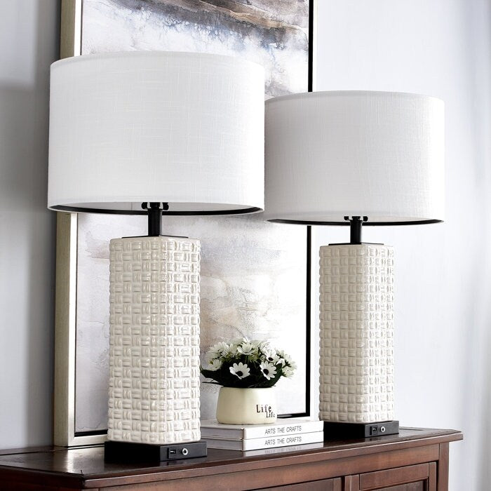 Ensemble de lampes de table USB en céramique