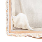 Happimess Bac de rangement sous le lit en jacinthe/bois avec roulettes et poignées