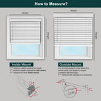Stores occultants en imitation bois blancs de base Chicology