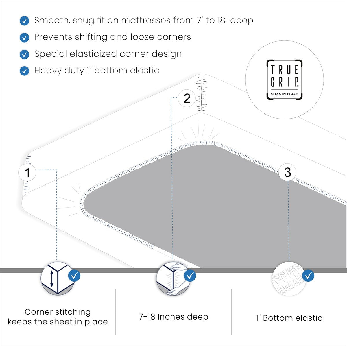 Parure de draps infroissables en mélange de coton de luxe Color Sense 800 fils
