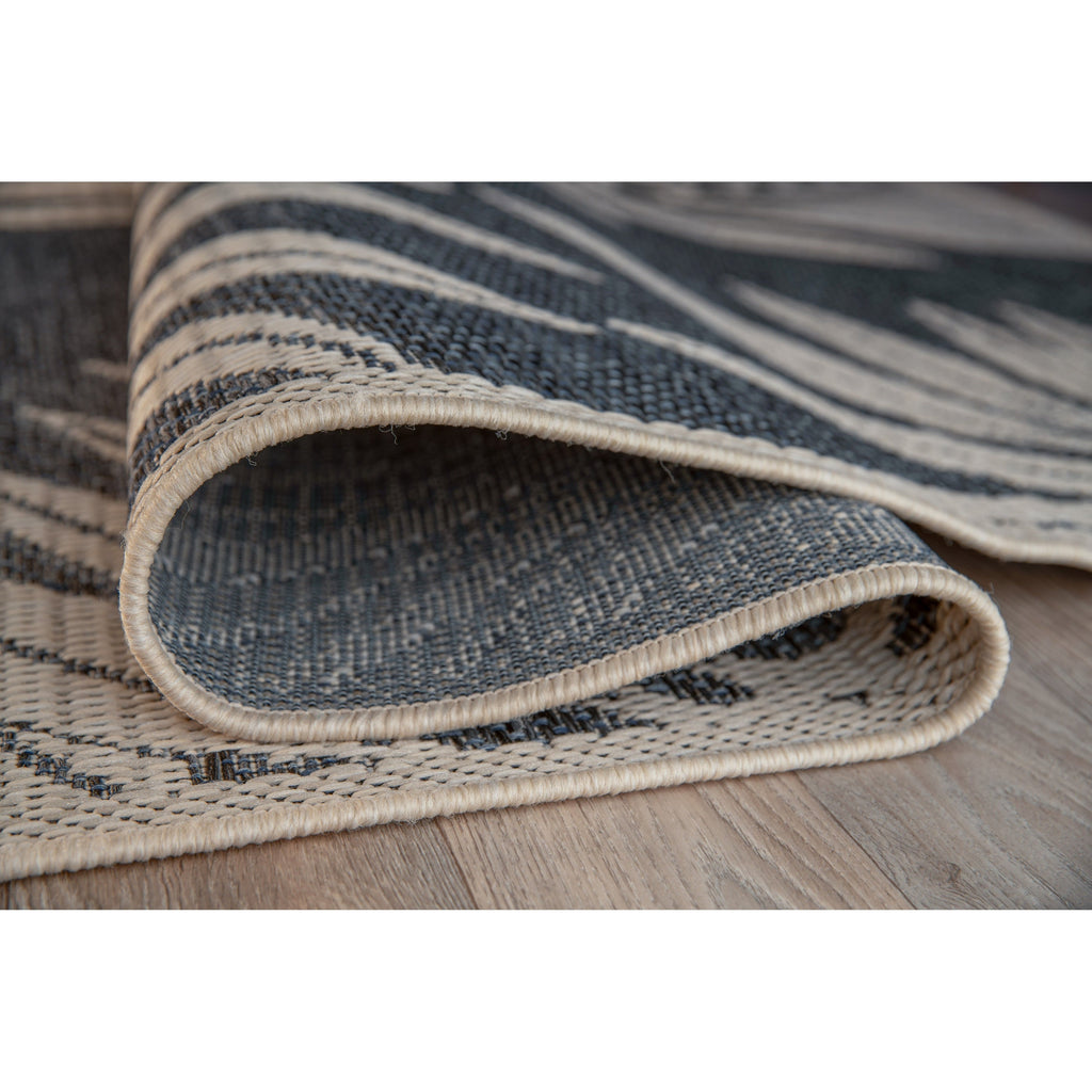 Tapis d'intérieur/extérieur à motif floral contemporain World Rug Gallery