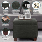 Pouf de rangement Madison de Convenience Concepts
