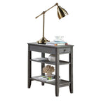 Table d'appoint à 1 tiroir et étagères American Heritage de Convenience Concepts