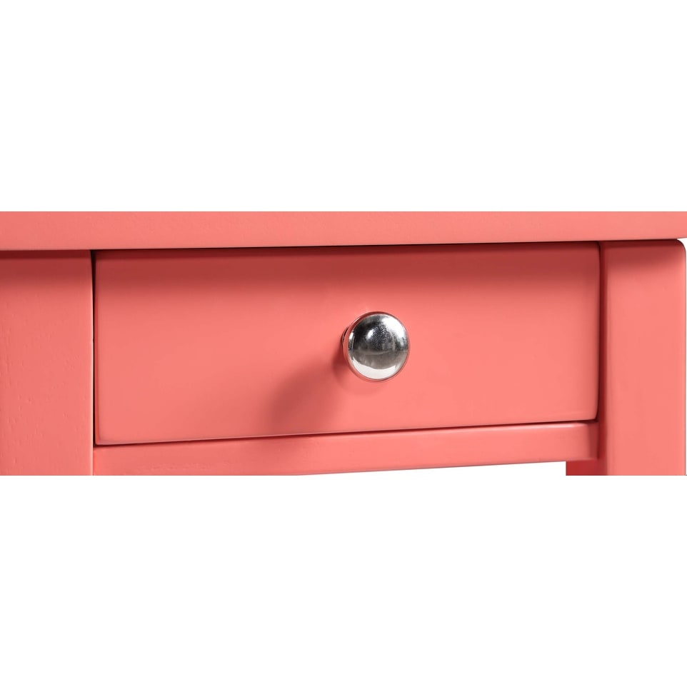 Table d'appoint à 1 tiroir et étagères American Heritage de Convenience Concepts