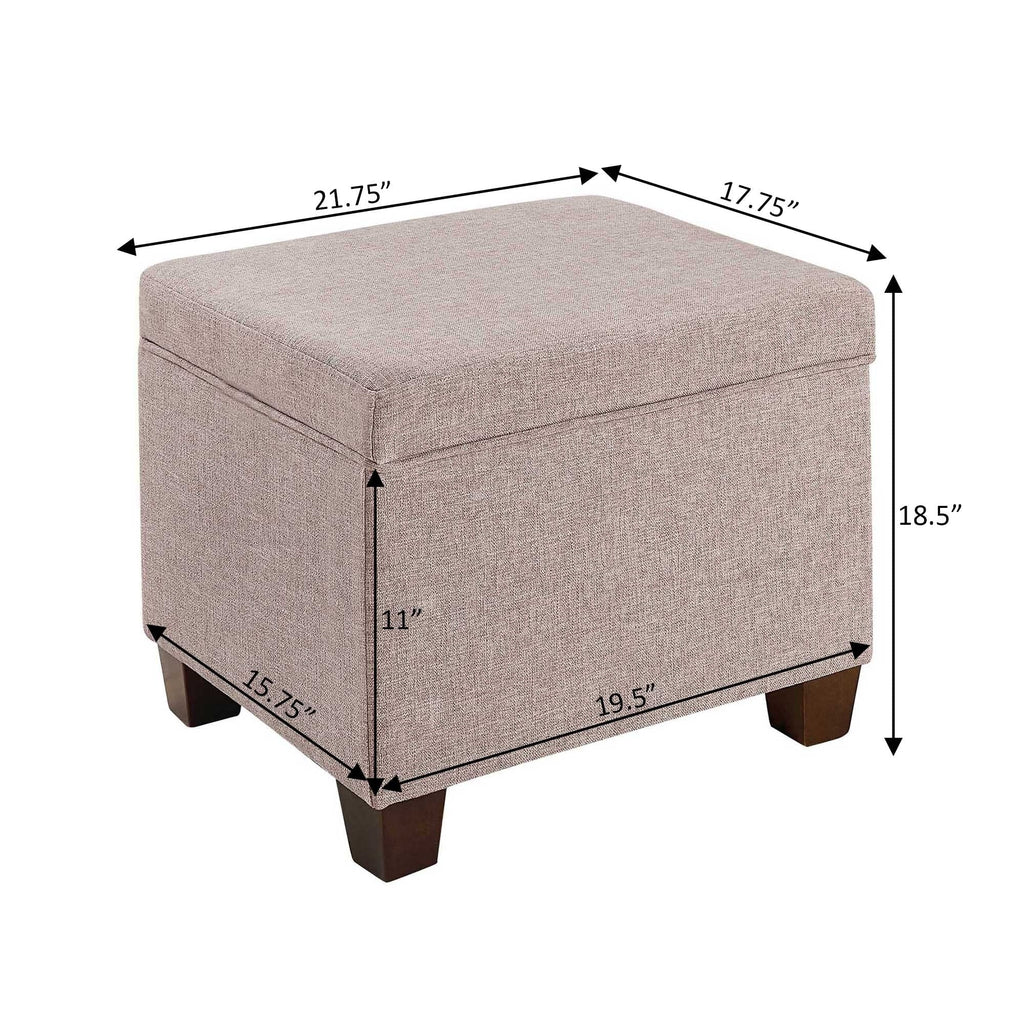 Pouf de rangement Madison de Convenience Concepts
