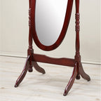 Miroir cheval traditionnel en bois de style Copper Grove Monks Hood de Roundhill Furniture