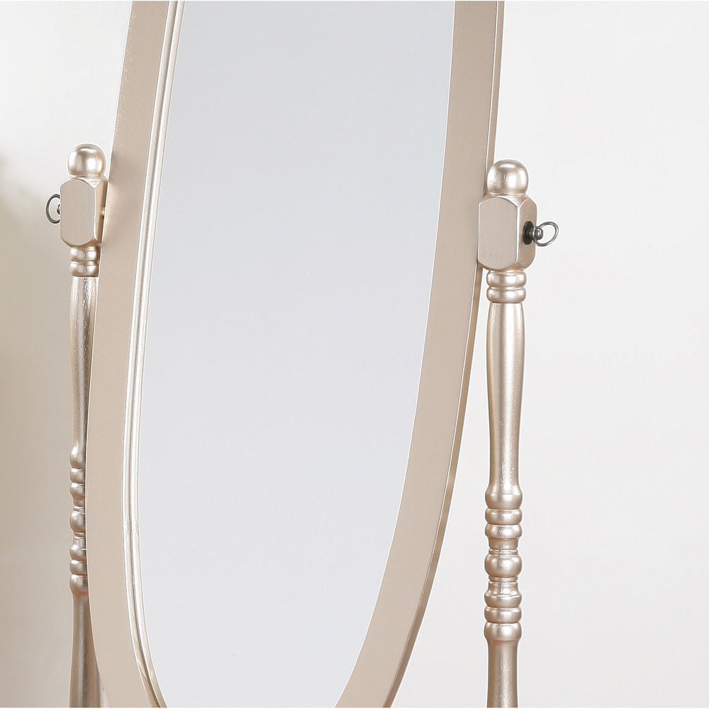 Miroir cheval traditionnel en bois de style Copper Grove Monks Hood de Roundhill Furniture