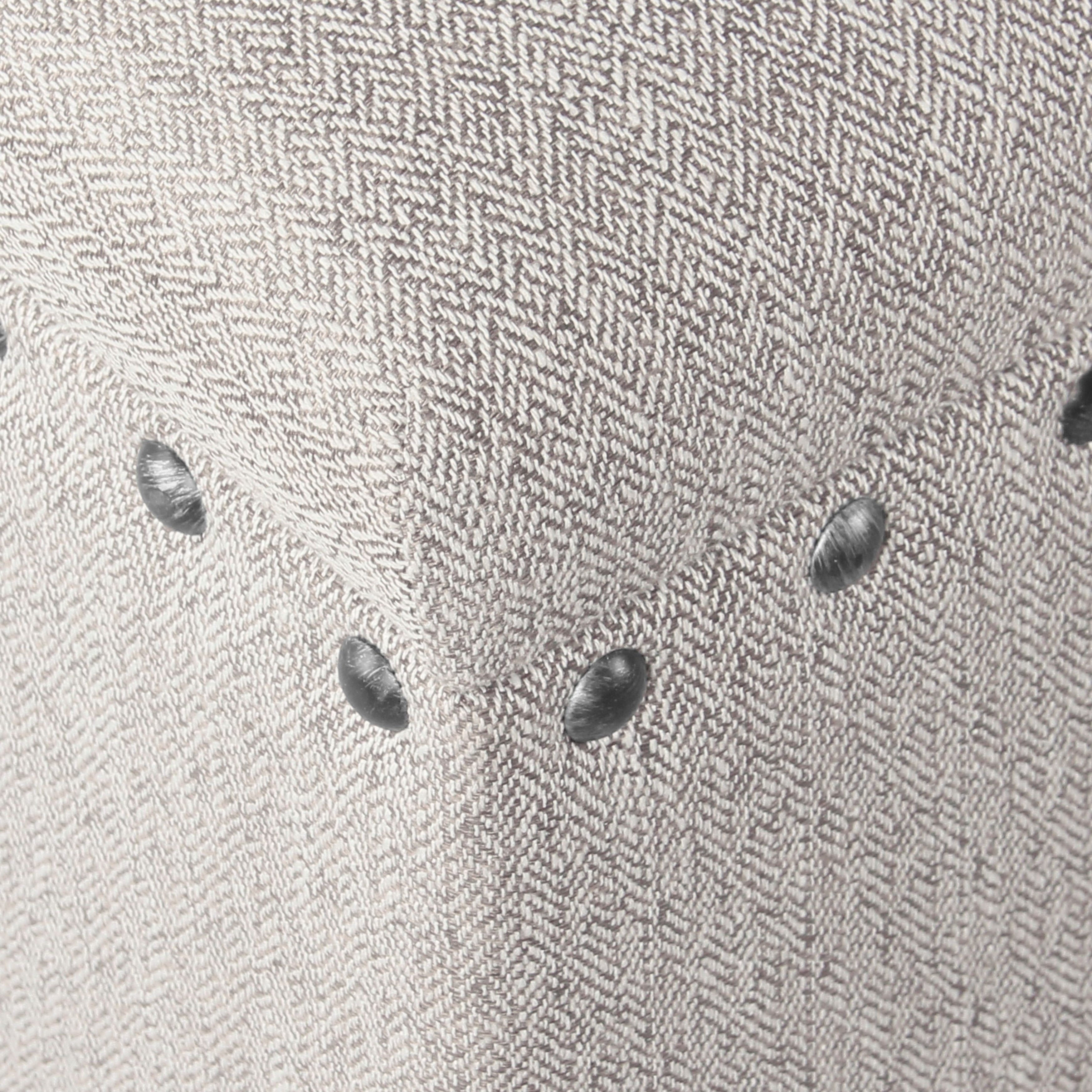 Banc de rangement rembourré Copper Grove Muscari avec bordure cloutée