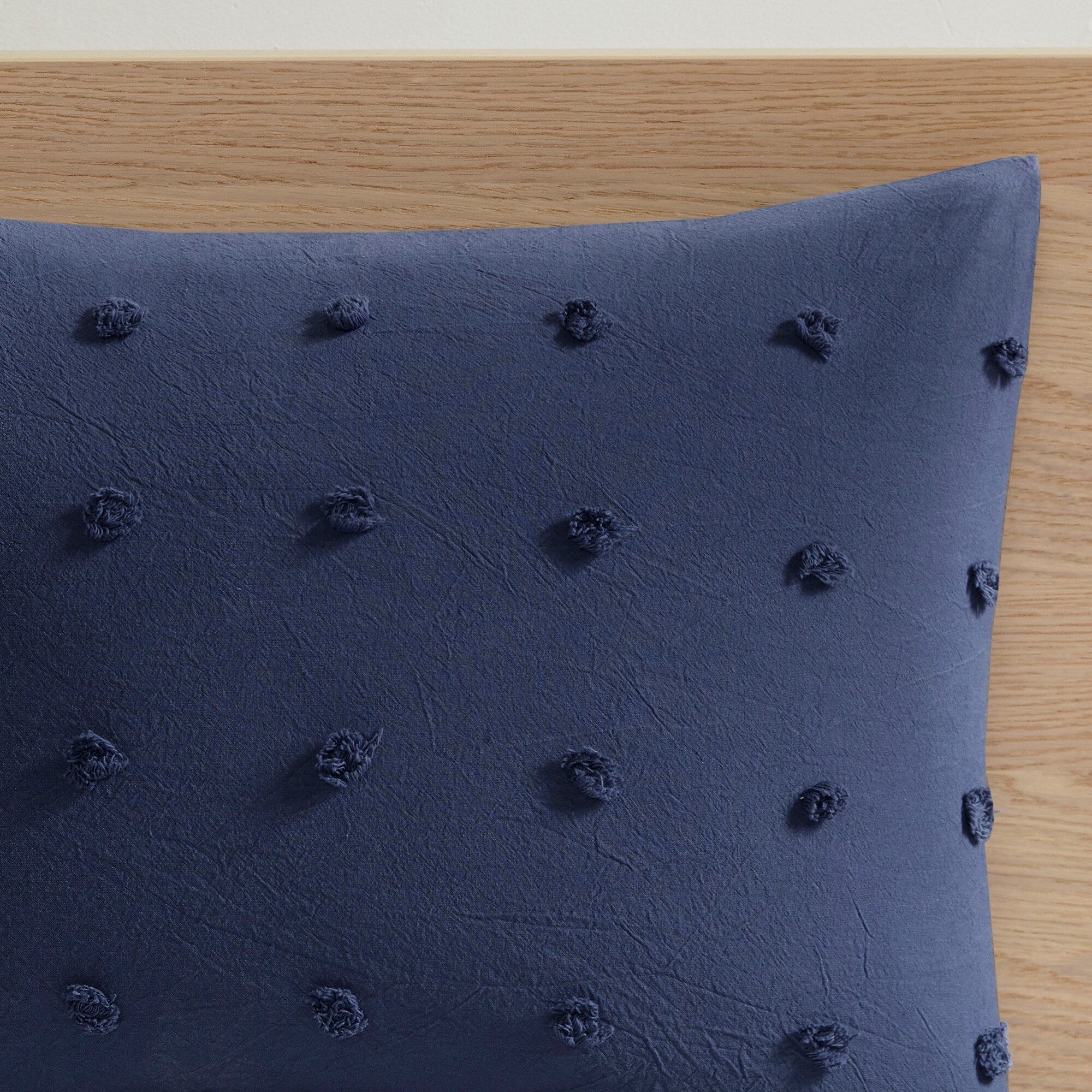 Parure de lit en jacquard de coton et maïs au design intelligent avec taies d'oreiller et coussins décoratifs