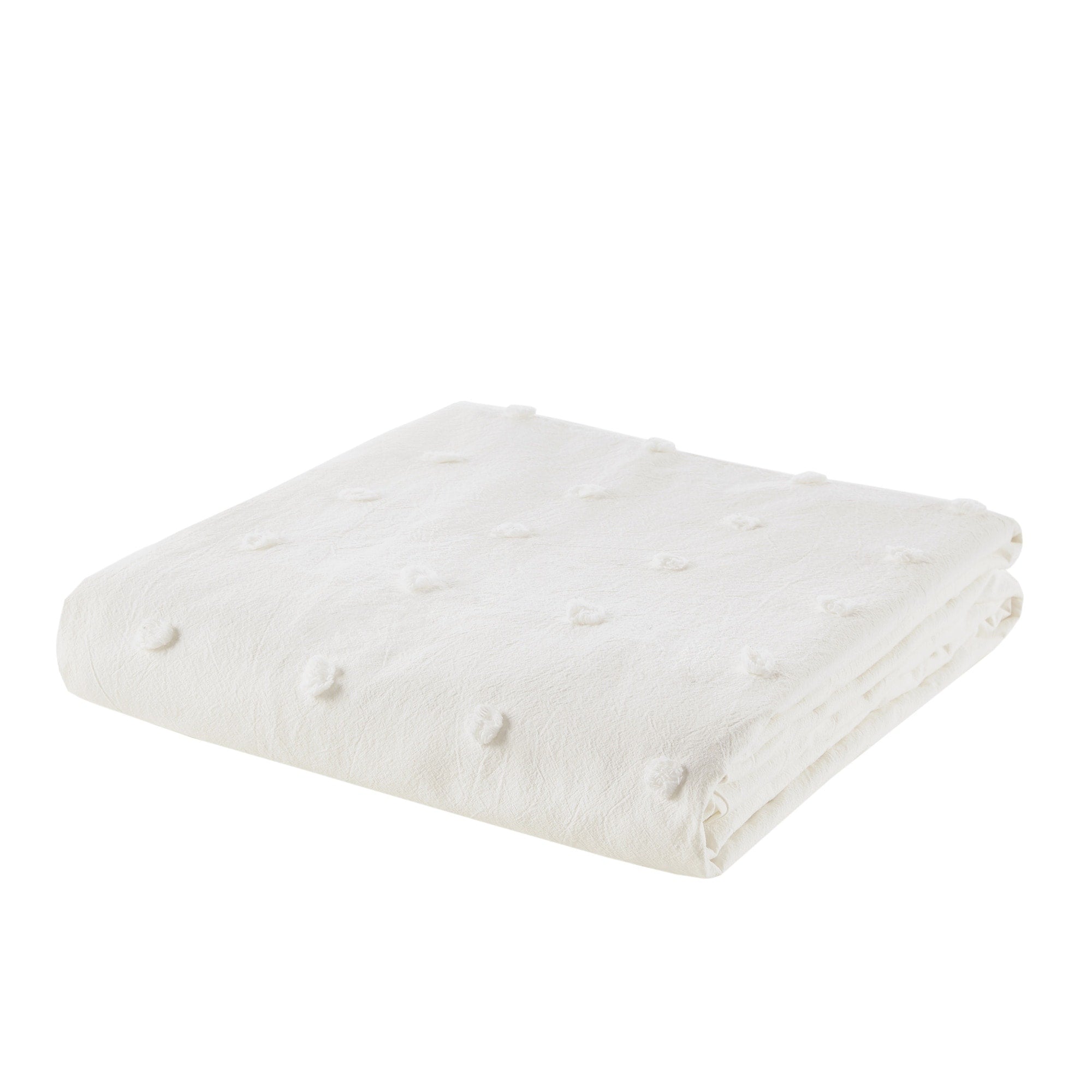 Parure de lit en jacquard de coton et maïs au design intelligent avec taies d'oreiller et coussins décoratifs