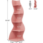 Étagère d'angle à la forme unique pour salon et bureau