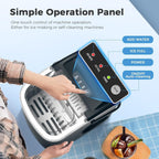 Machine à glaçons portable de comptoir avec autonettoyage, 9 glaçons en 6 minutes, livrée avec panier à glaçons et pelle à glaçons