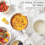 Batterie de cuisine Country Kitchen RV - 13 casseroles et poêles en aluminium avec poignée amovible, allant au four