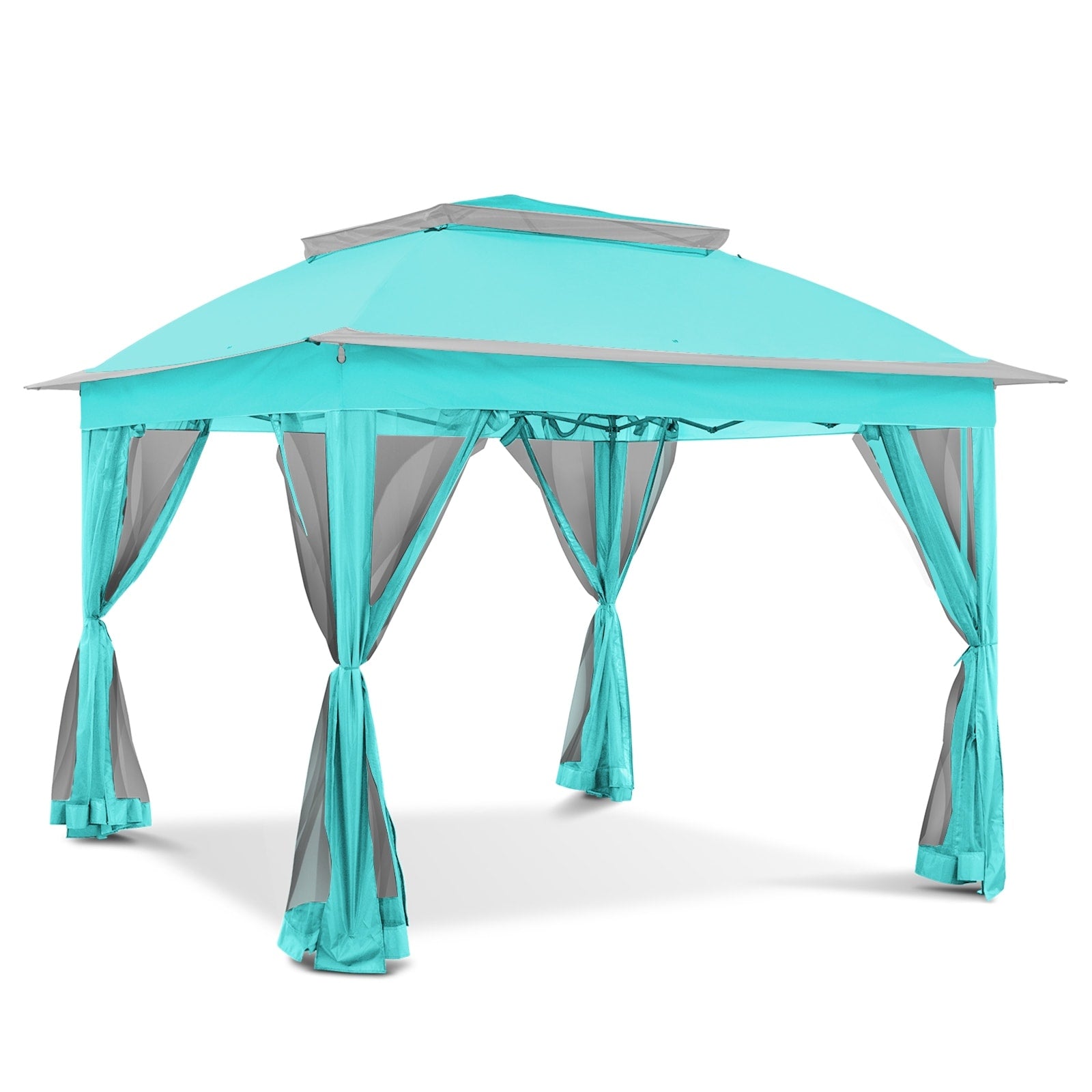 Gazebo escamotable en acier Cozywor de 11 pi x 11 pi avec moustiquaire