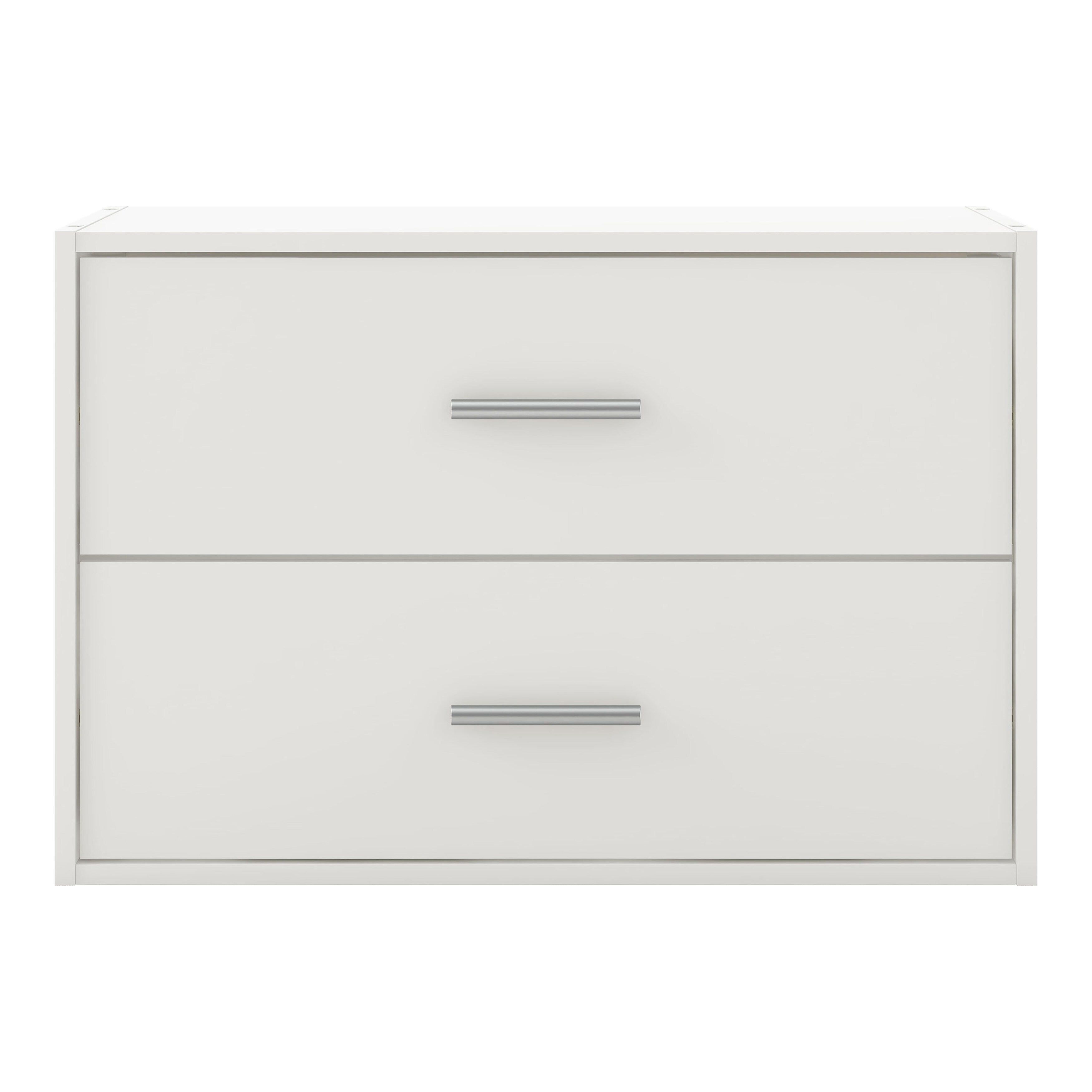 DH BASIC Organisateur de rangement empilable personnalisable en bois moderne - Étagères cubiques, armoire à tiroirs, bibliothèque avec portes par Denhour