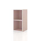 DH BASIC Organisateur de rangement empilable personnalisable en bois moderne - Étagères cubiques, armoire à tiroirs, bibliothèque avec portes par Denhour