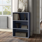 DH BASIC Organisateur de rangement empilable personnalisable en bois moderne - Étagères cubiques, armoire à tiroirs, bibliothèque avec portes par Denhour