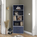 DH BASIC Organisateur de rangement empilable personnalisable en bois moderne - Étagères cubiques, armoire à tiroirs, bibliothèque avec portes par Denhour
