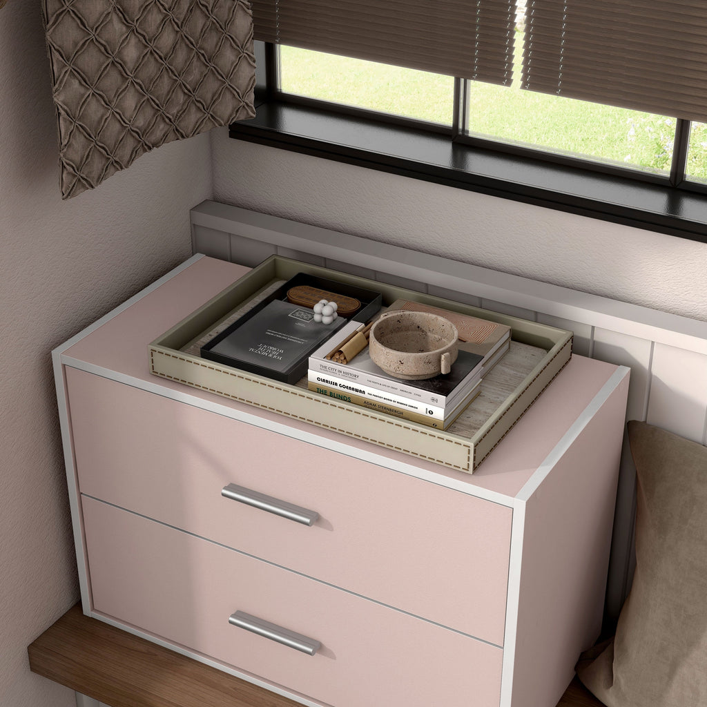 DH BASIC Organisateur de rangement empilable personnalisable en bois moderne - Étagères cubiques, armoire à tiroirs, bibliothèque avec portes par Denhour