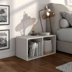 DH BASIC Organisateur de rangement empilable personnalisable en bois moderne - Étagères cubiques, armoire à tiroirs, bibliothèque avec portes par Denhour