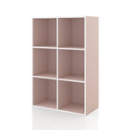 DH BASIC Organisateur de rangement empilable personnalisable en bois moderne - Étagères cubiques, armoire à tiroirs, bibliothèque avec portes par Denhour