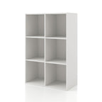 DH BASIC Organisateur de rangement empilable personnalisable en bois moderne - Étagères cubiques, armoire à tiroirs, bibliothèque avec portes par Denhour