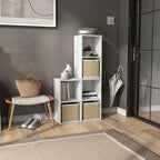 DH BASIC Organisateur de rangement empilable personnalisable en bois moderne - Étagères cubiques, armoire à tiroirs, bibliothèque avec portes par Denhour