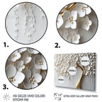 Orchidée blanche Designart, jardin de branches IV, décoration murale encadrée pour salon