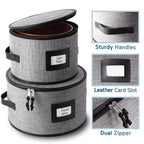 Contenants de rangement pour vaisselle StorageBud - Supports empilables pour assiettes, tasses, couverts, verres à pied et ensembles de plateaux