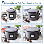 Contenants de rangement pour vaisselle StorageBud - Supports empilables pour assiettes, tasses, couverts, verres à pied et ensembles de plateaux