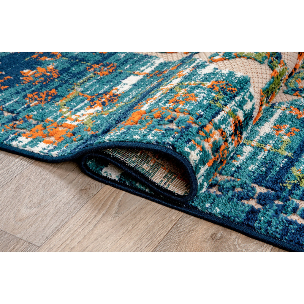 Tapis traditionnel d'intérieur/extérieur vieilli World Rug Gallery