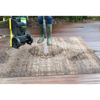 Tapis traditionnel d'intérieur/extérieur vieilli World Rug Gallery