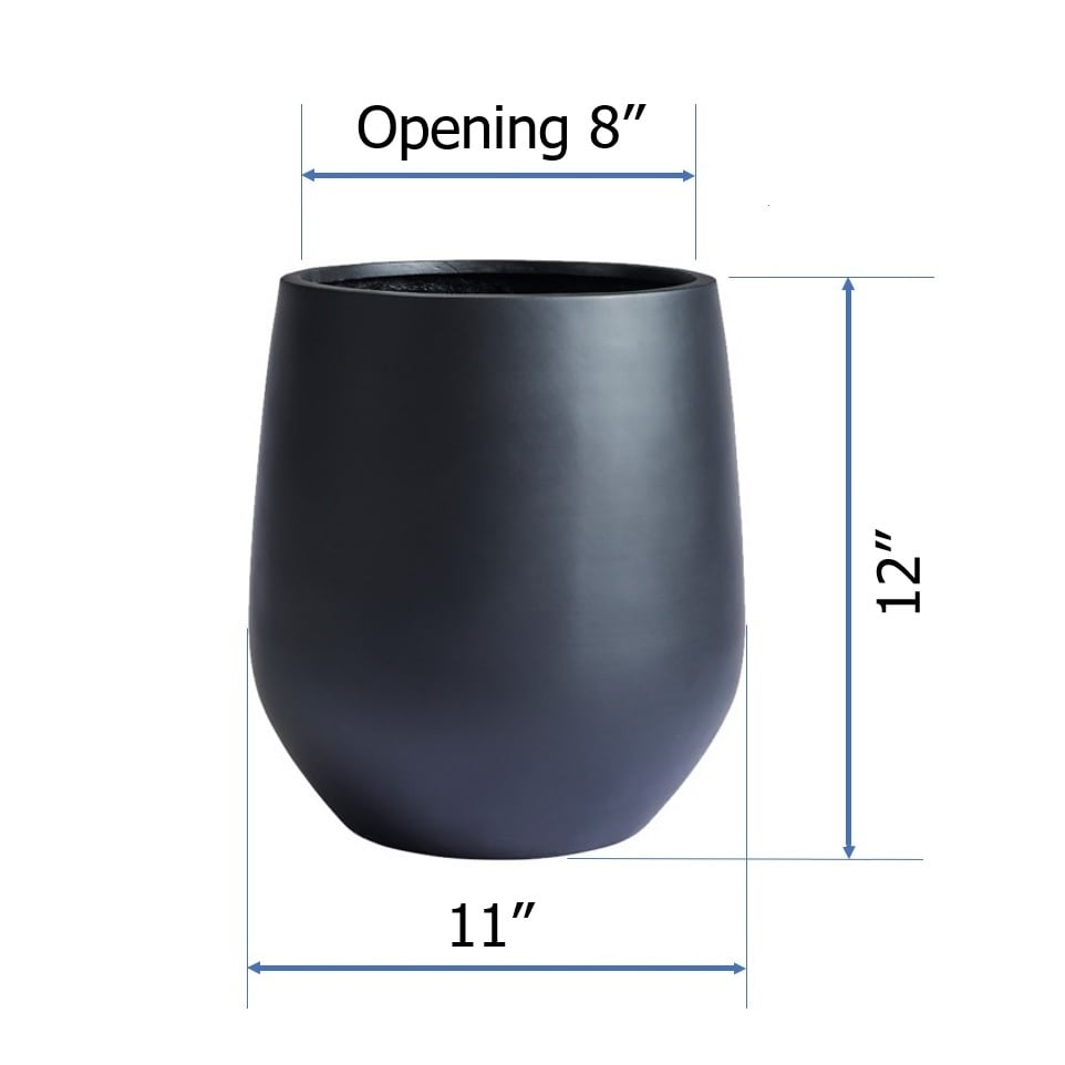 Jardinière conique en fibre de verre DreamPatio La Mirada, 1 pièce, pour intérieur/extérieur