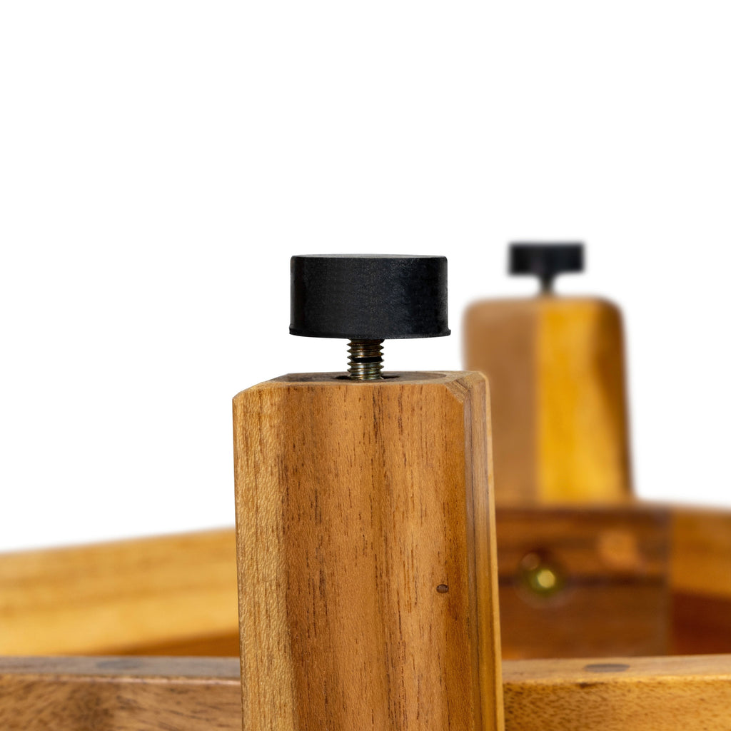 EcoDecors, Banc de douche élégant en teck, Tabouret de douche en teck, Tabouret d'angle, Banc de douche d'angle en teck, Avec étagère