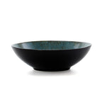 Service de table Elama Floral Accents 16 pièces en grès bleu