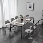 Chaises pliantes élégantes en fer et PVC pour congrès et expositions, blanches