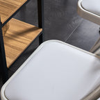 Chaises pliantes élégantes en fer et PVC pour congrès et expositions, blanches