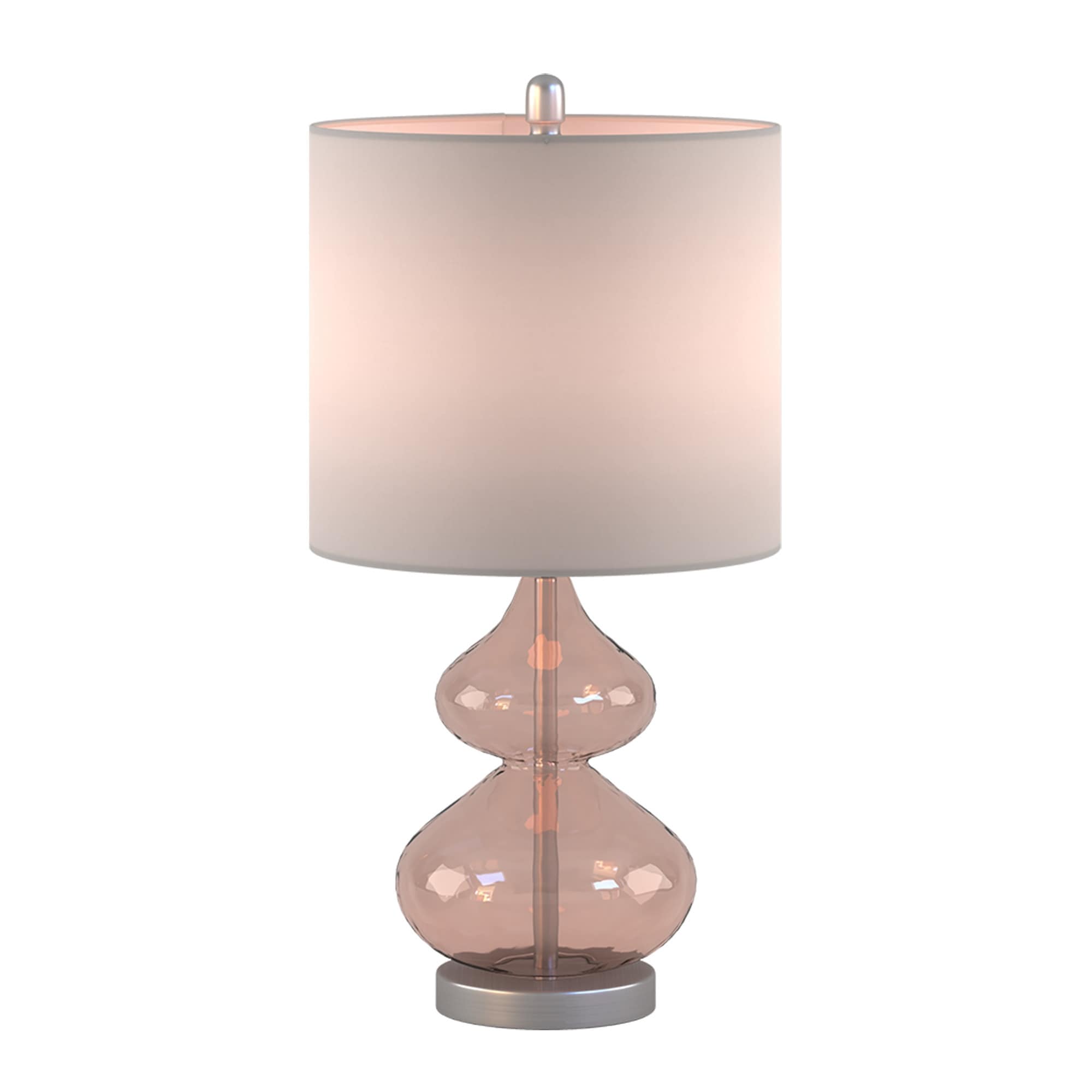 Lampe de table en verre courbé Ellipse, lot de 2