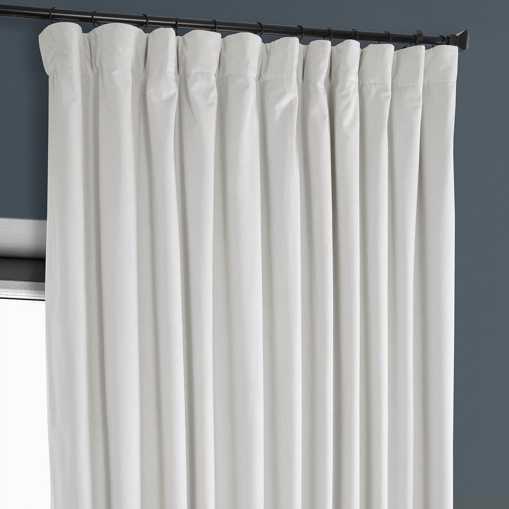 Rideau occultant extra large en velours moelleux Heritage de Exclusive Fabrics (1 panneau)