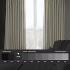 Rideau occultant extra large en velours moelleux Heritage de Exclusive Fabrics (1 panneau)