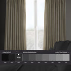 Rideau occultant extra large en velours moelleux Heritage de Exclusive Fabrics (1 panneau)