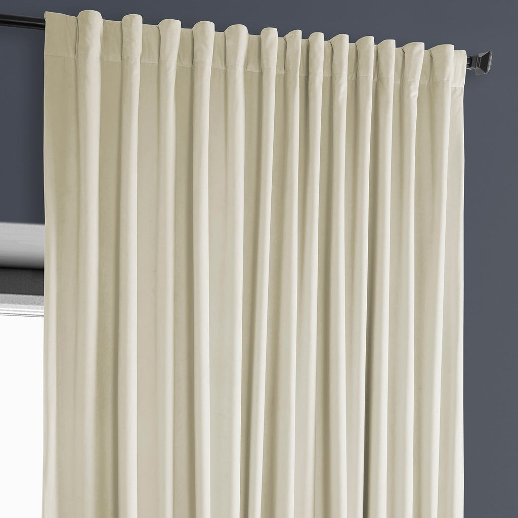 Rideau occultant extra large en velours moelleux Heritage de Exclusive Fabrics (1 panneau)