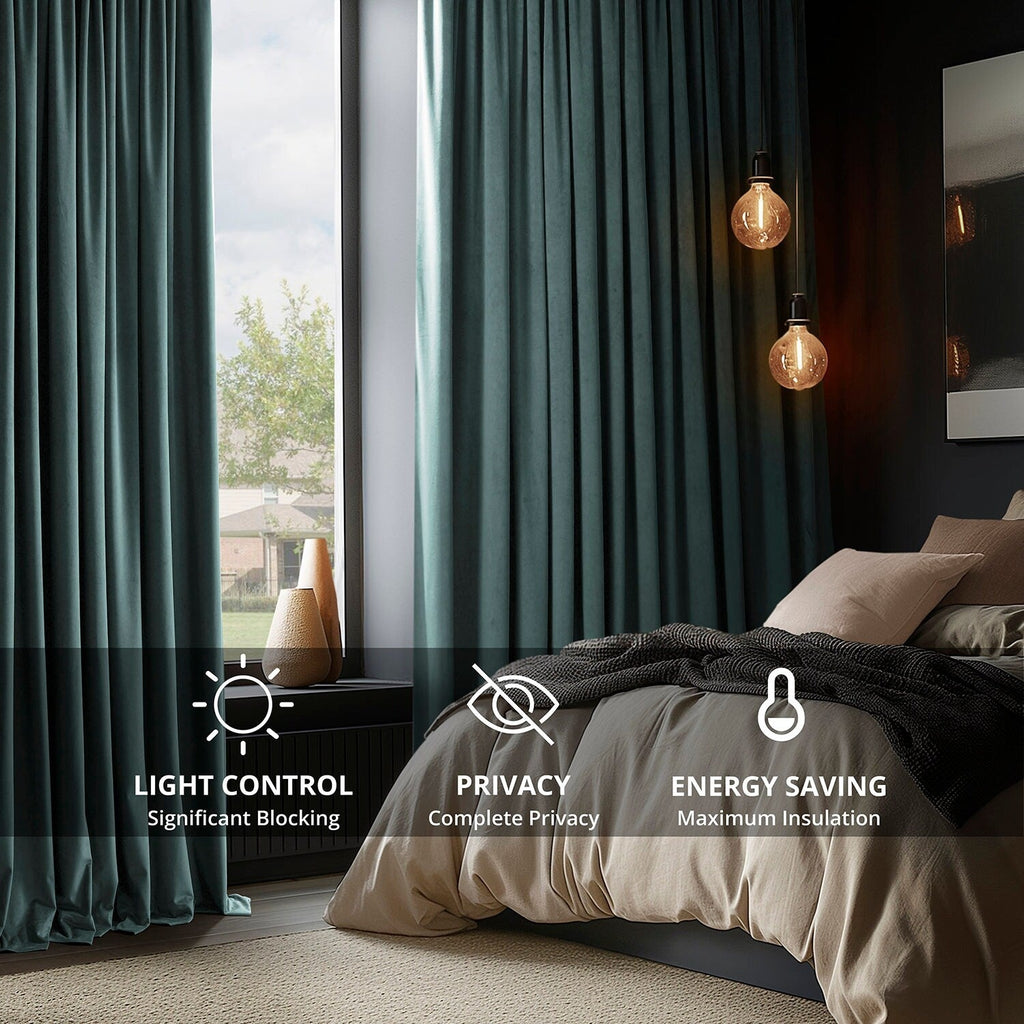 Rideau occultant en velours Signature Exclusive Fabrics (1 panneau)