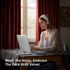 Rideau occultant en velours Signature Exclusive Fabrics (1 panneau)