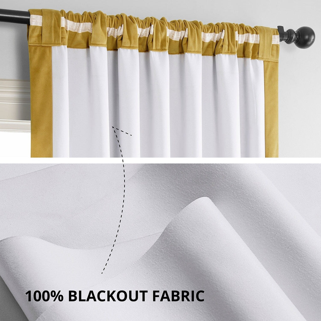 Rideau occultant en velours Signature Exclusive Fabrics (1 panneau)