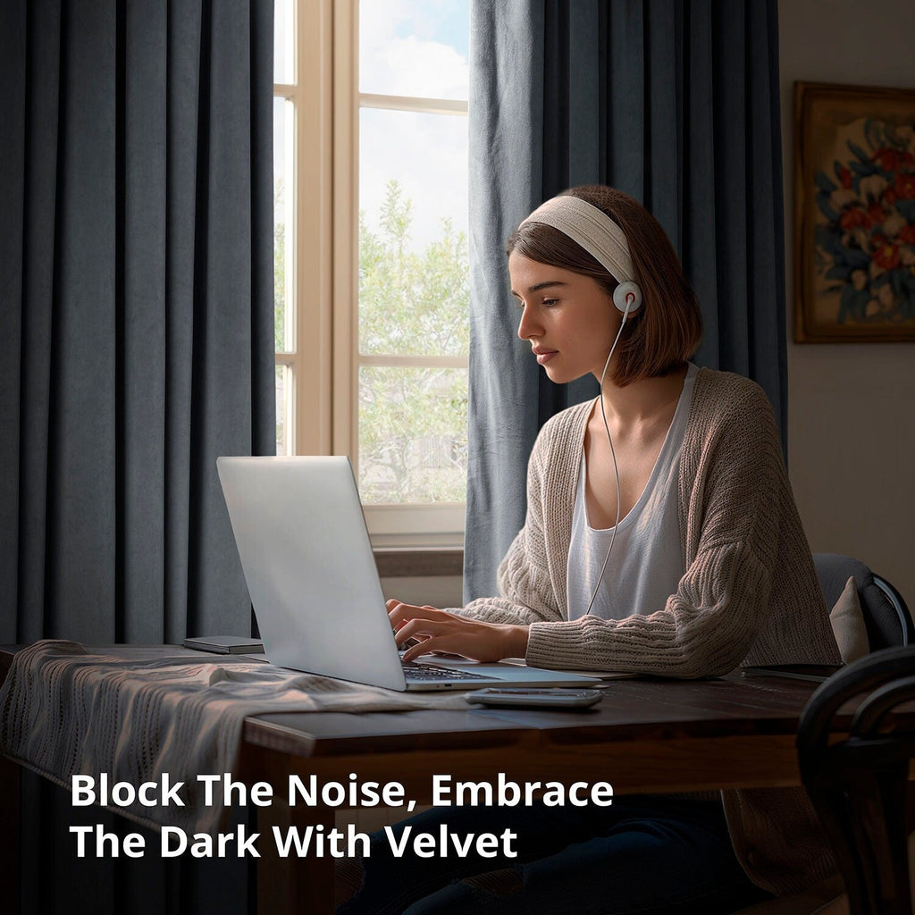 Rideau occultant en velours Signature Exclusive Fabrics (1 panneau)