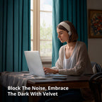 Rideaux occultants extra larges en velours Signature Exclusive Fabrics (1 panneau) - Rideaux occultants luxueux