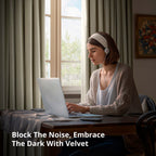 Rideaux occultants extra larges en velours Signature Exclusive Fabrics (1 panneau) - Rideaux occultants luxueux